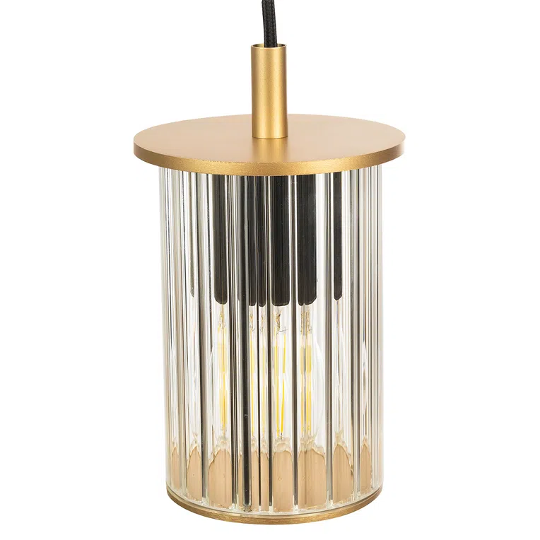 LAMPA OGRODOWA WISZĄCA 8755 NORFOLK 1XE27 ZŁOTY/TRANSPARENTNY