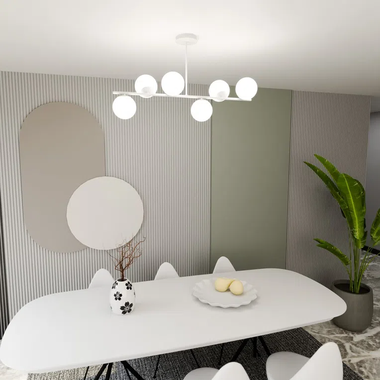 Lampa Sufitowa Bior 6 1021/6 6Xe14 biała