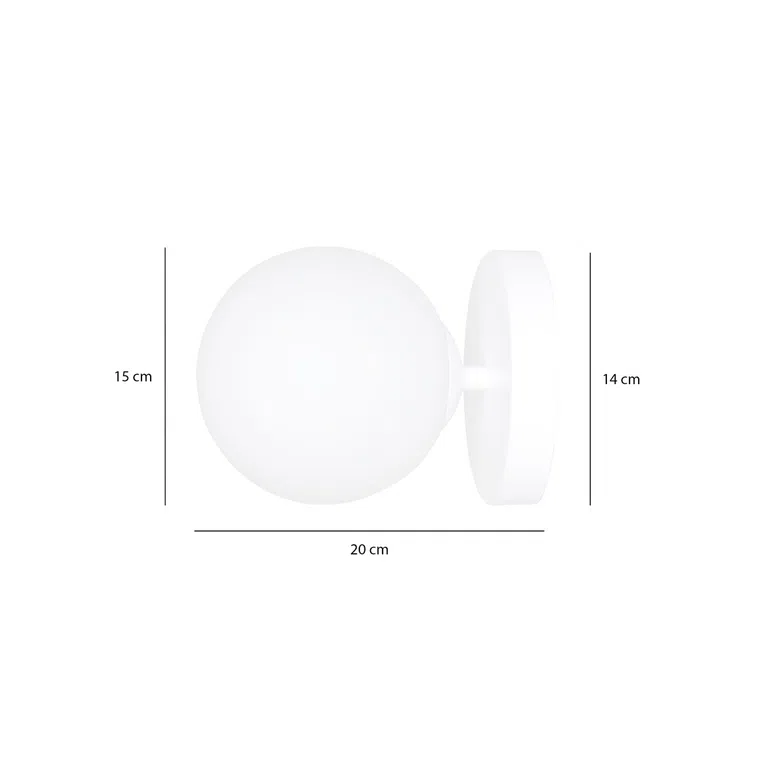 Kinkiet Bior K1 1021/K1 1Xe14 biały