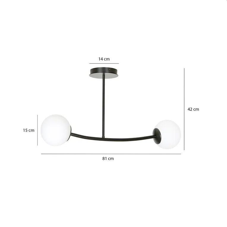 Lampa Sufitowa Halldor 21024/2 2Xe14 biała