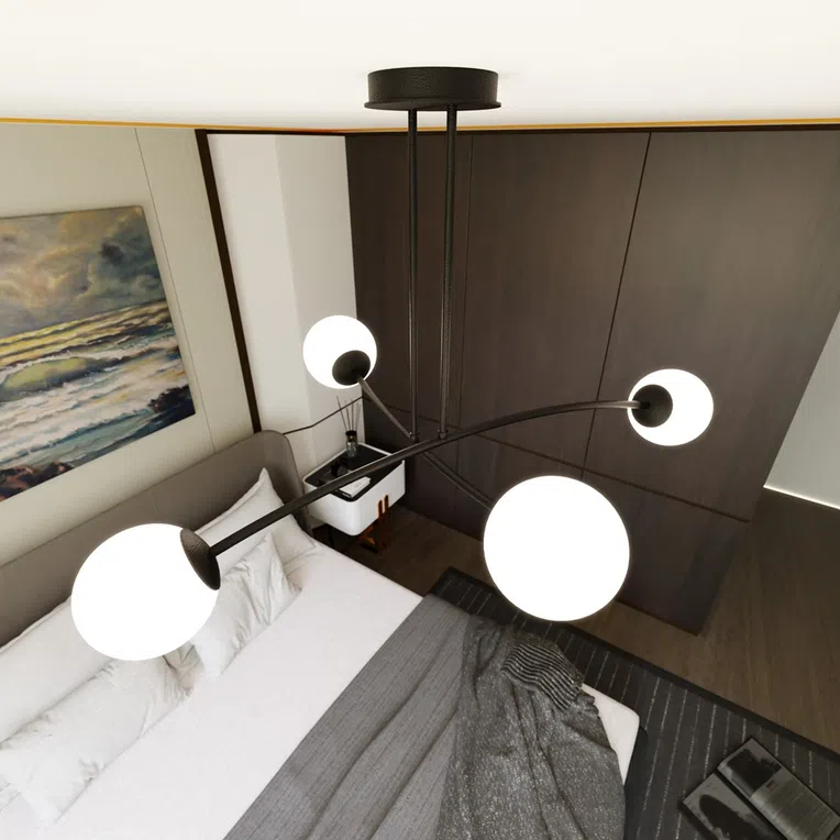 Lampa Sufitowa Halldor 41024/4 4Xe14 biała