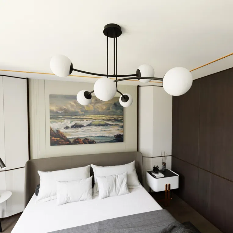 Lampa Sufitowa Halldor 61024/6 6Xe14 biała