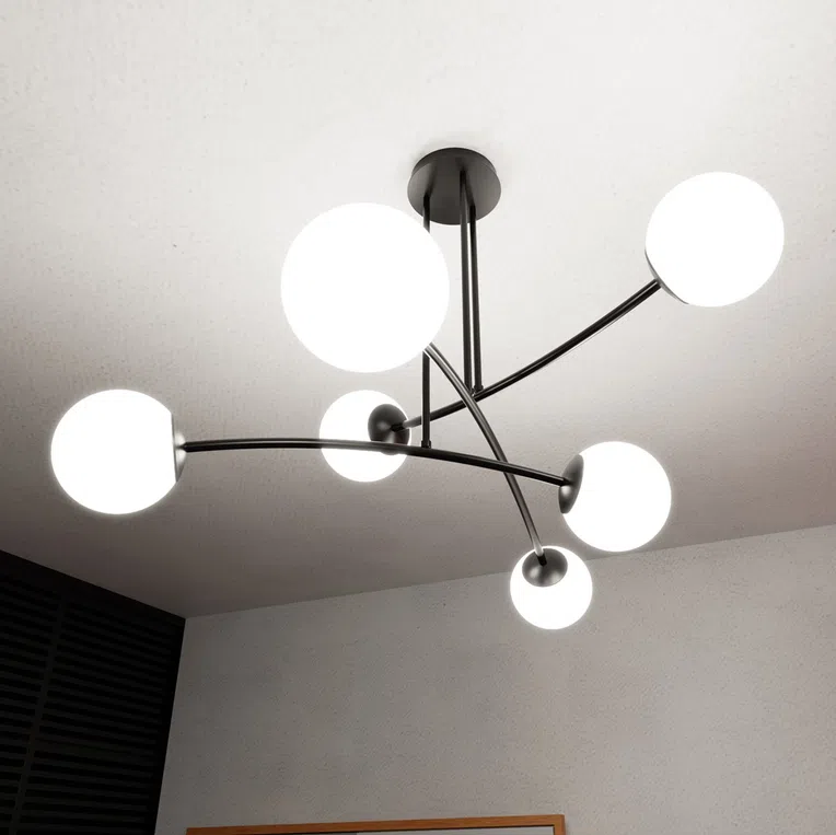 Lampa Sufitowa Halldor 61024/6 6Xe14 biała