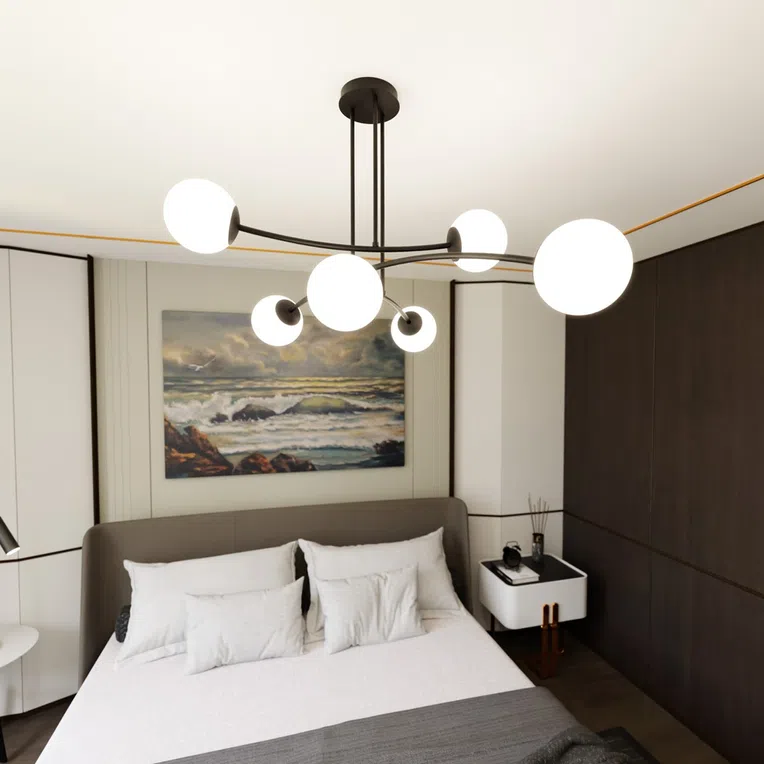 Lampa Sufitowa Halldor 61024/6 6Xe14 biała