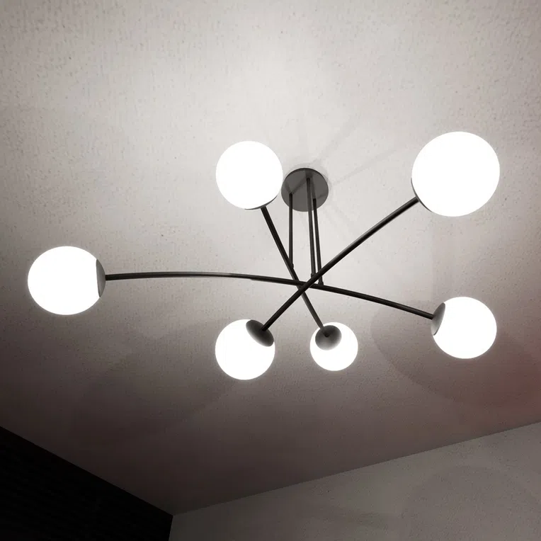 Lampa Sufitowa Halldor 61024/6 6Xe14 biała