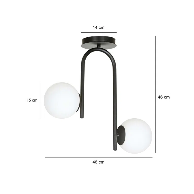 Lampa Sufitowa Kalf 21030/2 2Xe14 biała