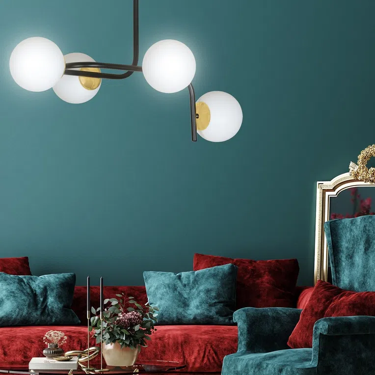 Lampa Sufitowa Ragnar 4A Black1032/4A 4Xe14 biała