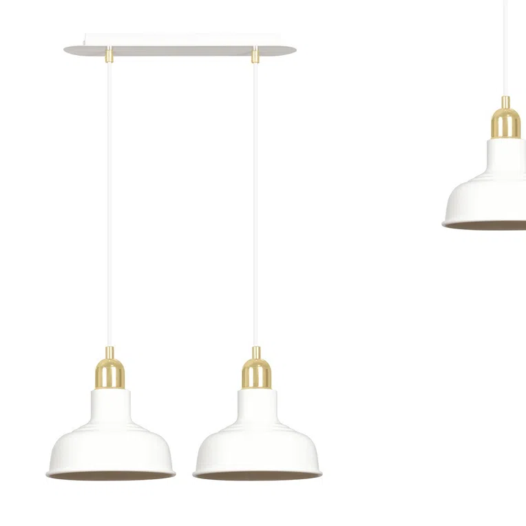 Lampa Wisząca Ibor 2 1043/2 2Xe27 biała
