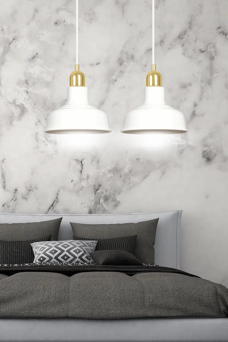 Lampa Wisząca Ibor 2 1043/2 2Xe27 biała
