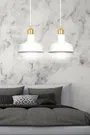 Lampa Wisząca Ibor 2 1043/2 2Xe27 biała