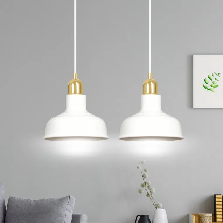 Lampa Wisząca Ibor 2 1043/2 2Xe27 biała