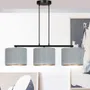 Lampa Wisząca Hilde 3 Bl1050/3 3Xe27 szara