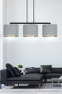 Lampa Wisząca Hilde 3 Bl1050/3 3Xe27 szara