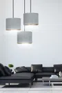 Lampa Wisząca Hilde 3 Bl Premium 1050/3Prem 3Xe27 szara