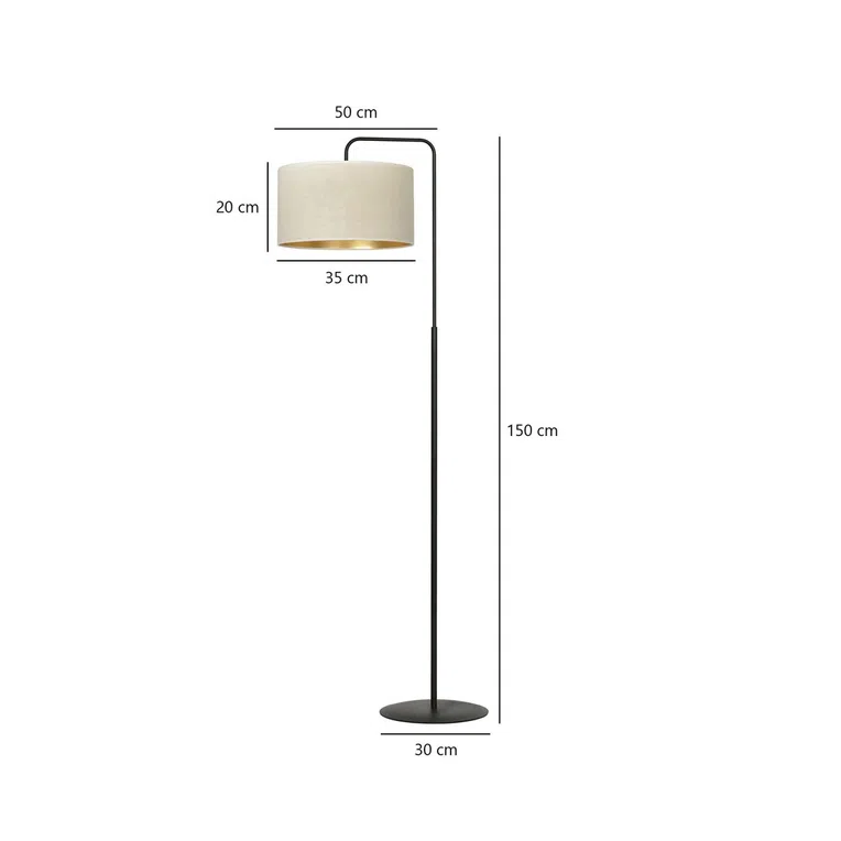 Lampa Stojąca Hilde Lp1 Bl 1052/Lp1 1Xe27 biała