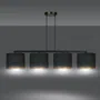 Lampa Wisząca Hilde 4 Bl1054/4 4Xe27 czarna