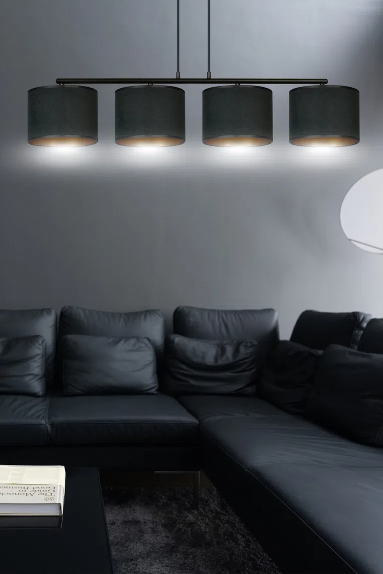 Lampa Wisząca Hilde 4 Bl1054/4 4Xe27 czarna