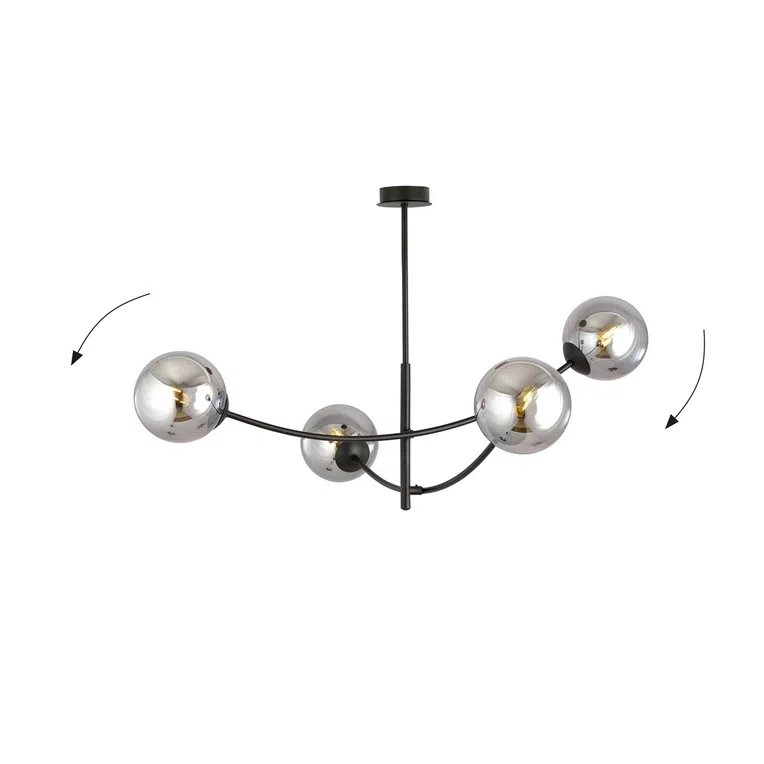 Lampa Sufitowa Hunter 4 1100/4 4Xe14 grafitowa