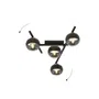Lampa Sufitowa Smart 41105/4 4Xe14 transparentna/czarna