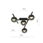 Lampa Sufitowa Smart 41105/4 4Xe14 transparentna/czarna
