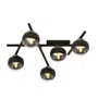 Lampa Sufitowa Smart 51105/5 5Xe14 transparentna/czarna