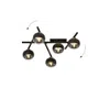 Lampa Sufitowa Smart 51105/5 5Xe14 transparentna/czarna