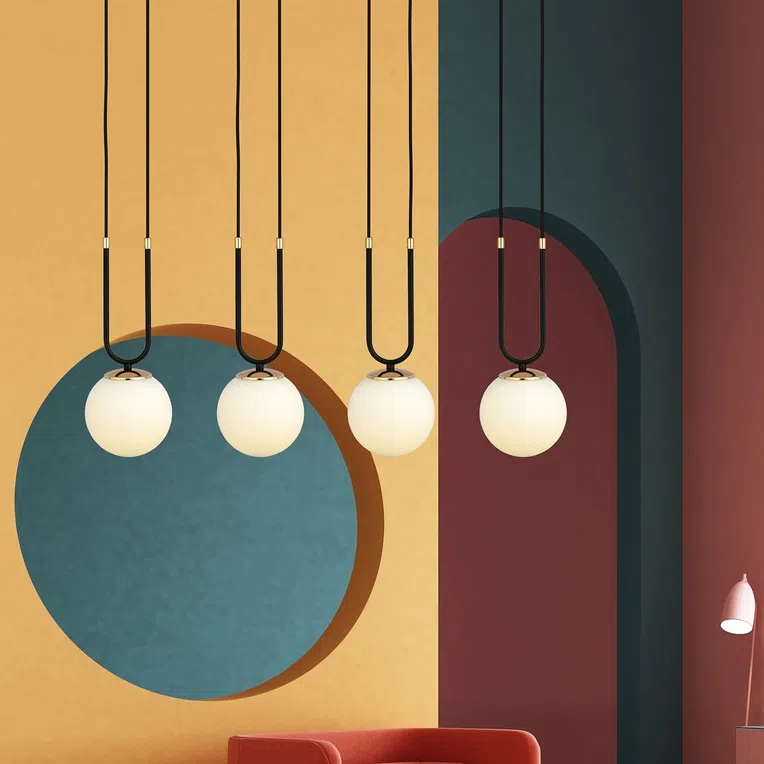 Lampa Wisząca Glam 4 1112/4 4Xe14 biała