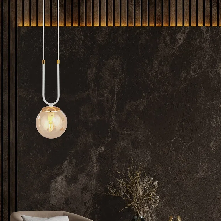 Lampa Wisząca Glam 11117/1 1Xe14 miodowa