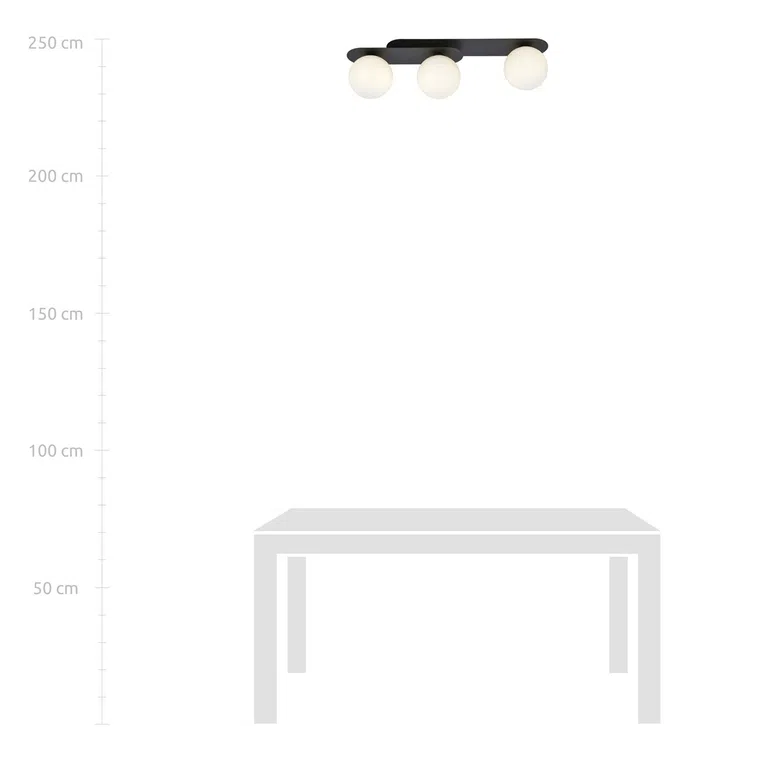 Lampa Sufitowa Plaza 3 1118/3 3Xe14 biała