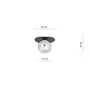 Lampa Sufitowa Plaza 1 1119/1 1Xe14 grafitowa