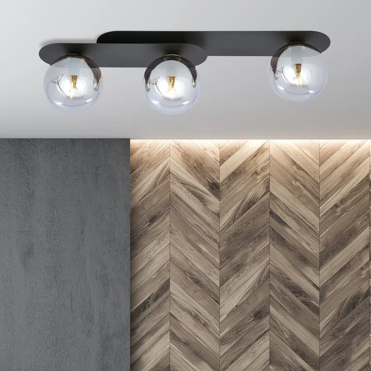 Lampa Sufitowa Plaza 3 1119/3 3Xe14 grafitowa