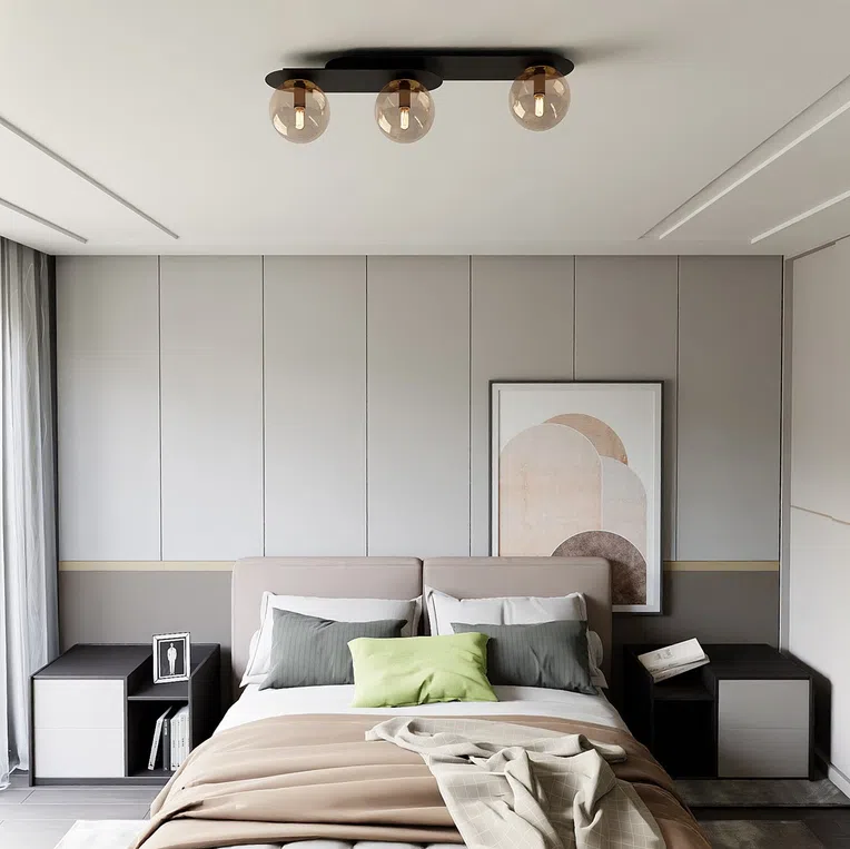 Lampa Sufitowa Plaza 31120/3 3Xe14 miodowa