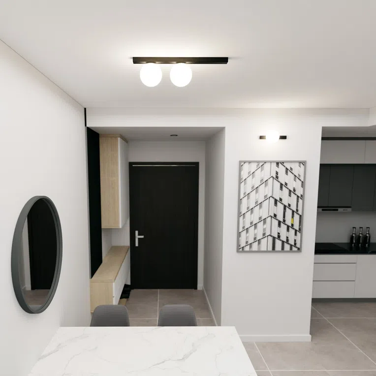 Lampa Sufitowa Fit 2 1124/2 2Xe14 biała