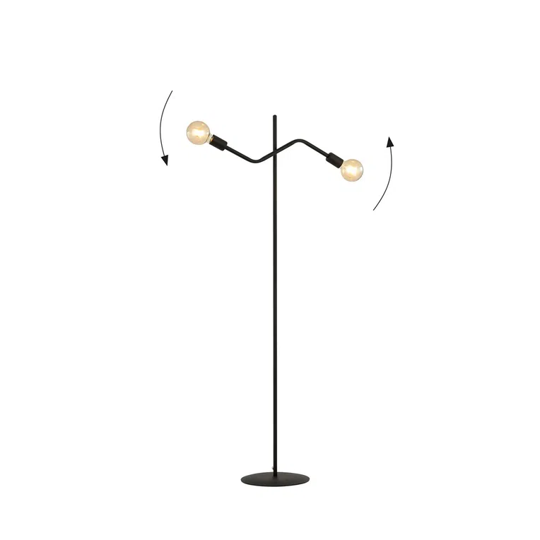 Lampa Sufitowa Frix Lp2 1126/Lp2 2Xe27 czarna