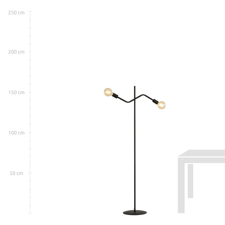 Lampa Sufitowa Frix Lp2 1126/Lp2 2Xe27 czarna
