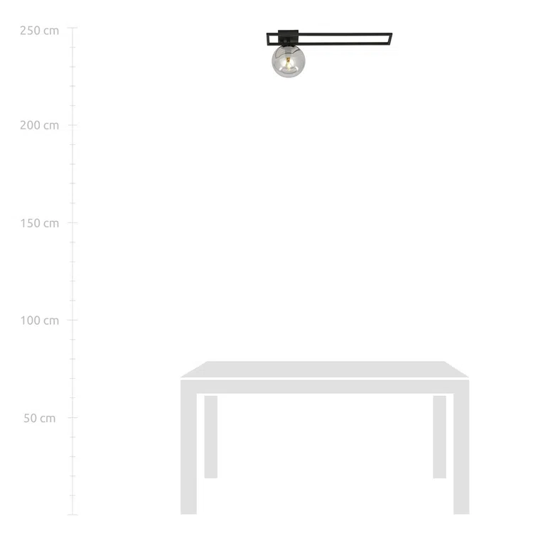 Lampa Sufitowa Imago 1C 1131/1C 1Xe14 grafitowa