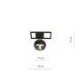 Lampa Sufitowa Imago 1E1132/1E 1Xe14 transparentna/czarna