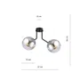 Lampa Sufitowa Nova 2 1140/2 2Xe14 grafitowa