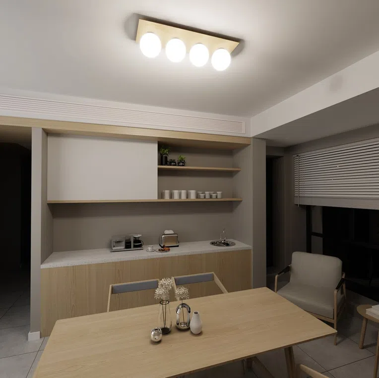 Lampa Sufitowa Kenzo 4 1142/4 4Xe14 biała