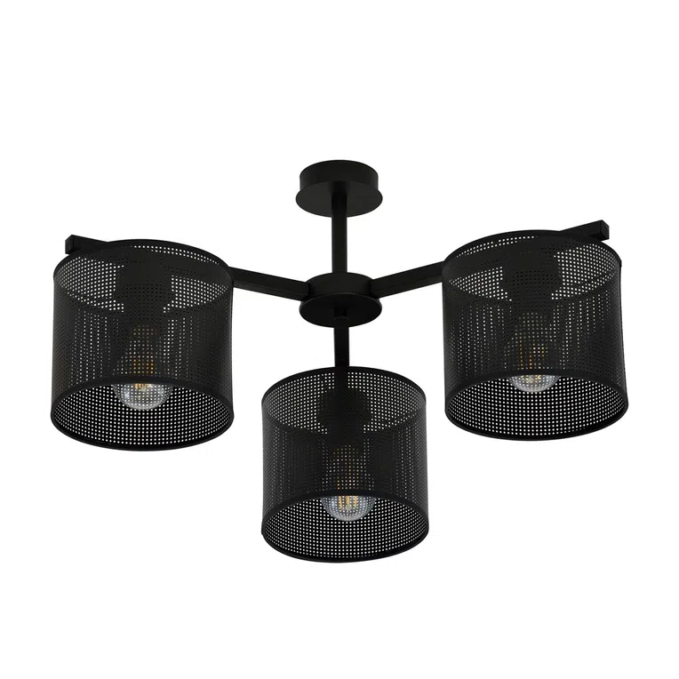 Lampa Sufitowa Jordan 31143/3 3Xe27 czarna