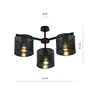 Lampa Sufitowa Jordan 31143/3 3Xe27 czarna