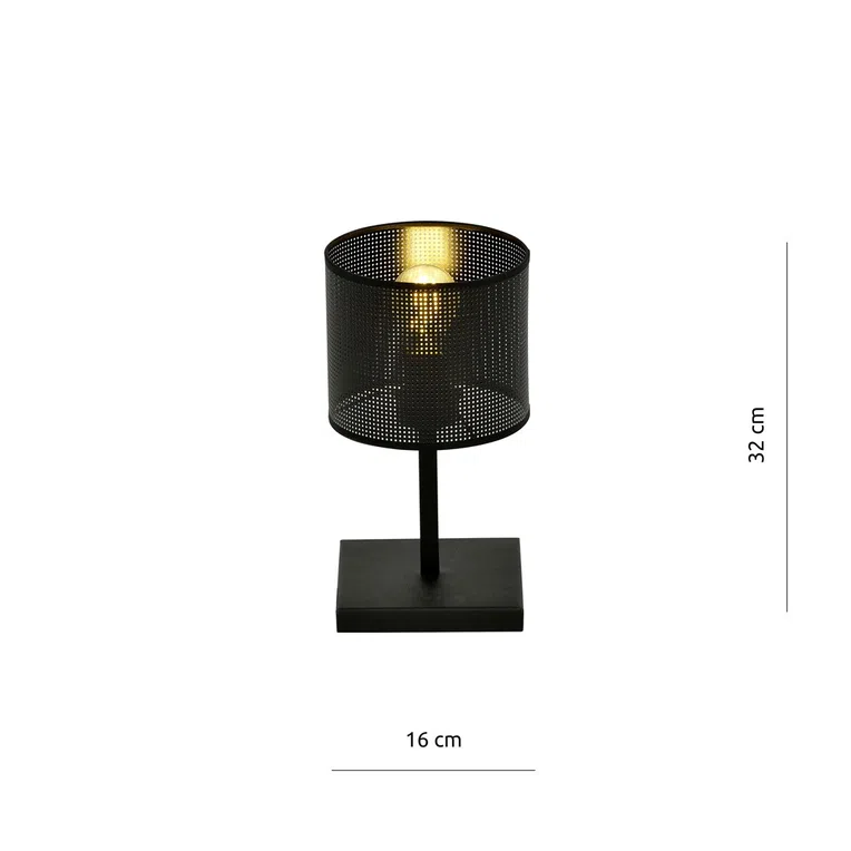 Lampka Nocna Jordan Ln11143/Ln1 1Xe27 czarna