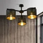 Lampa Sufitowa Jordan 3 1144/3 3Xe27 czarna/złota