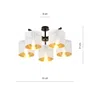 Lampa Sufitowa Jordan 5 1145/5 5Xe27 biała/złota