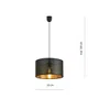 Lampa Wisząca Aston 1 1148/1 1Xe27 czarna/złota