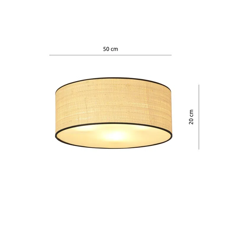 Lampa Sufitowa Aston 3 Rattan 1149/3 3Xe27 brązowa