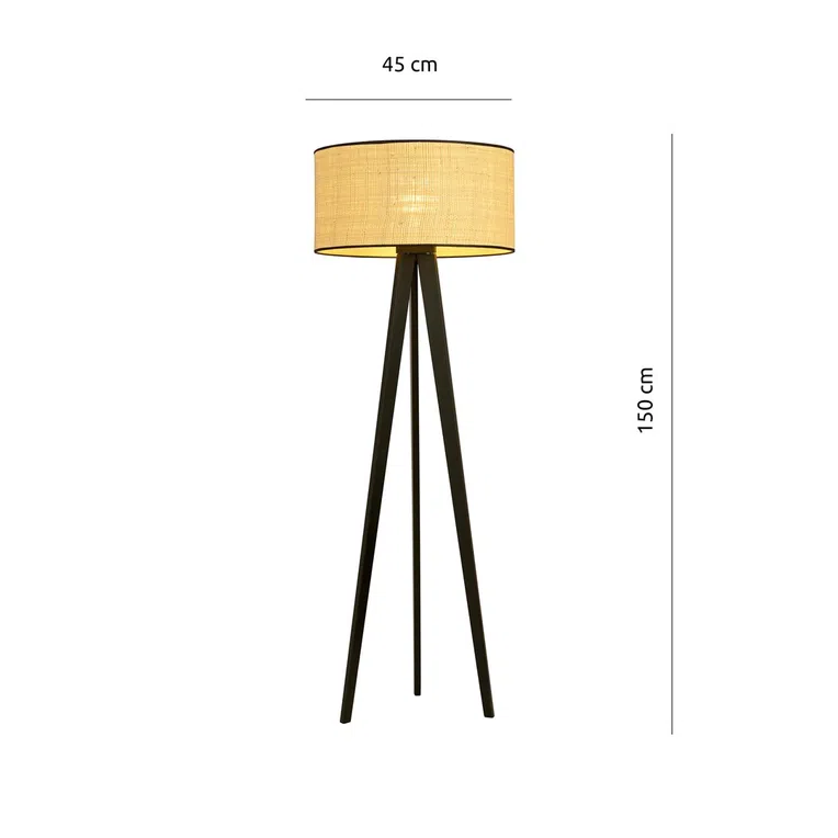 Lampa Stojąca Aston Lp1 Rattan 1149/Lp1 1Xe27 brązowa