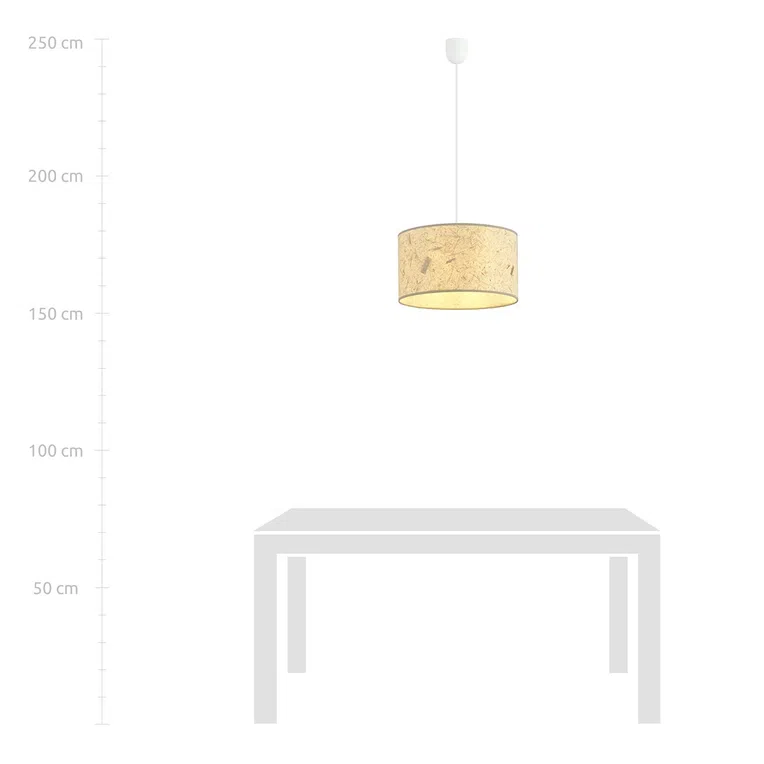 Lampa Wisząca Aston 1 Cork 1150/1 1Xe27 brązowa