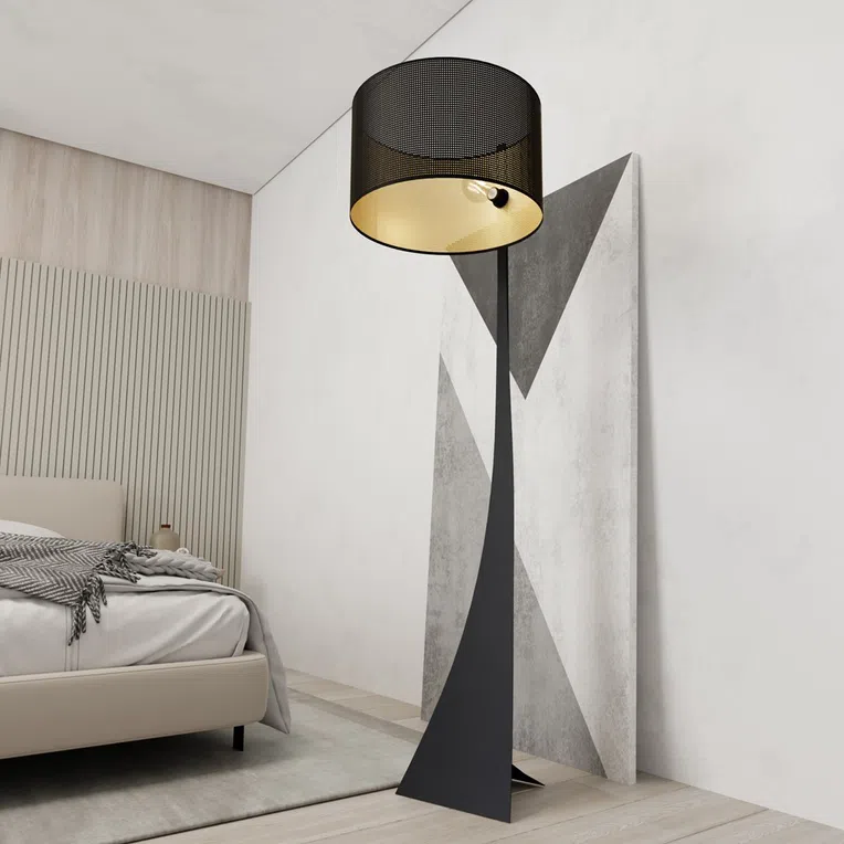 Lampa Stojąca Estrella Lp1 1156/Lp1 1Xe27 czarna/złota