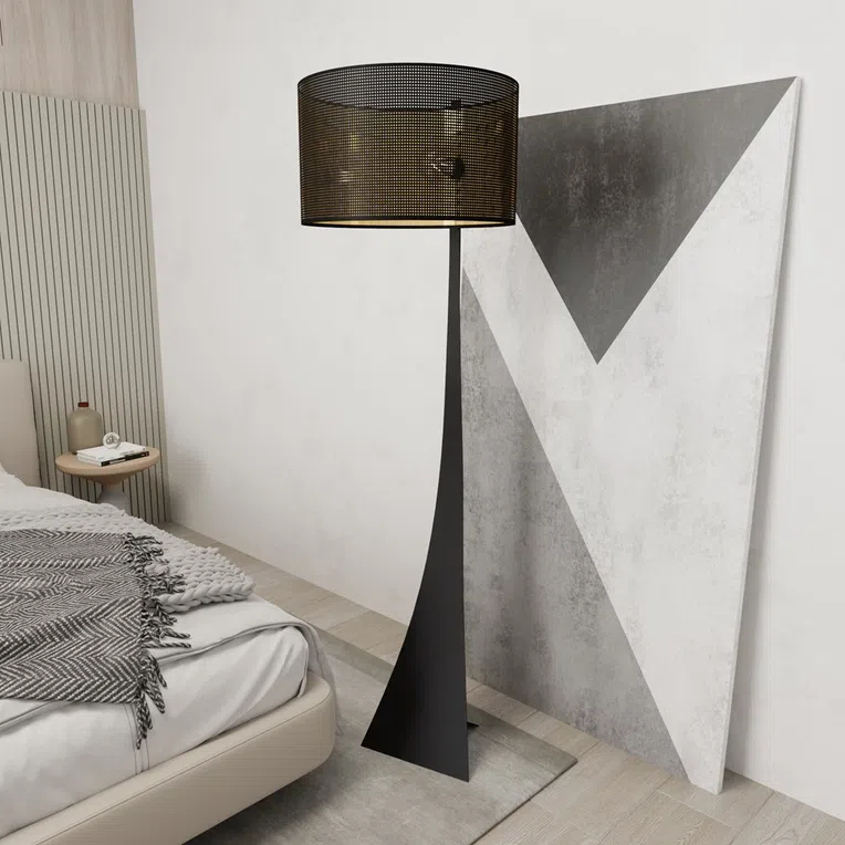 Lampa Stojąca Estrella Lp1 1156/Lp1 1Xe27 czarna/złota